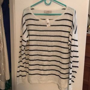 Loft striped lightweight sweater